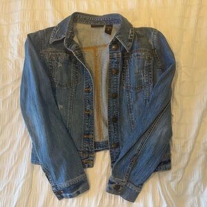 Vintage New York & Co Women's Blue Denim Jacket